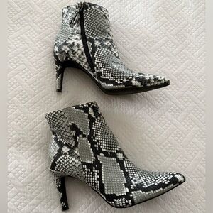 Snake Print Booties